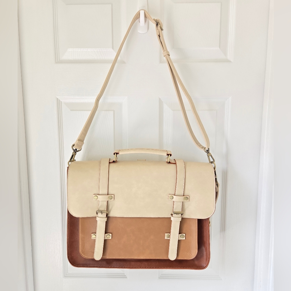 Sombre Vintage Briefcase Laptop Bag ECOSUSI